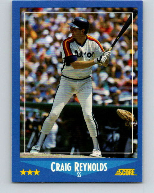 1988 Score #207 Craig Reynolds Mint Houston Astros  Image 1