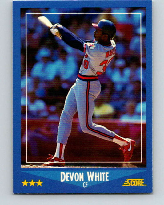 1988 Score #212 Devon White Mint California Angels  Image 1