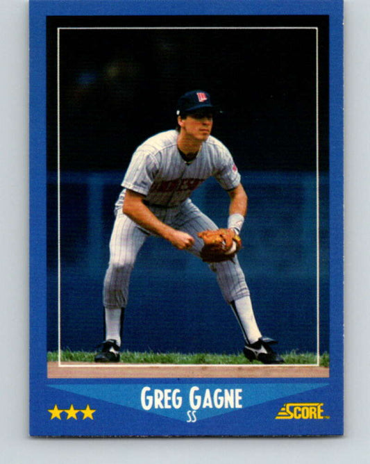1988 Score #214 Greg Gagne Mint Minnesota Twins  Image 1