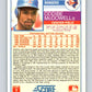 1988 Score #215 Oddibe McDowell Mint Texas Rangers  Image 2