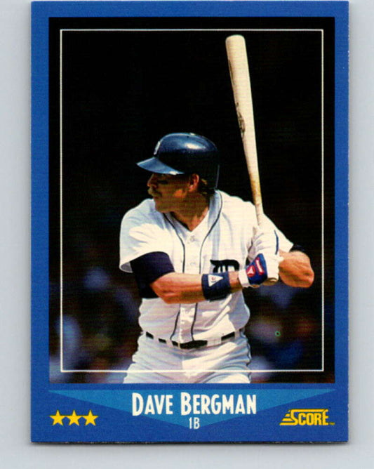 1988 Score #217 Dave Bergman Mint Detroit Tigers  Image 1