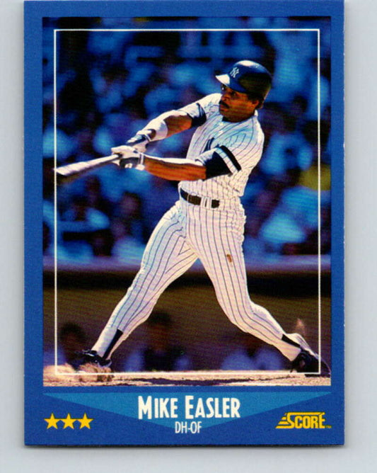 1988 Score #220 Mike Easler Mint New York Yankees  Image 1