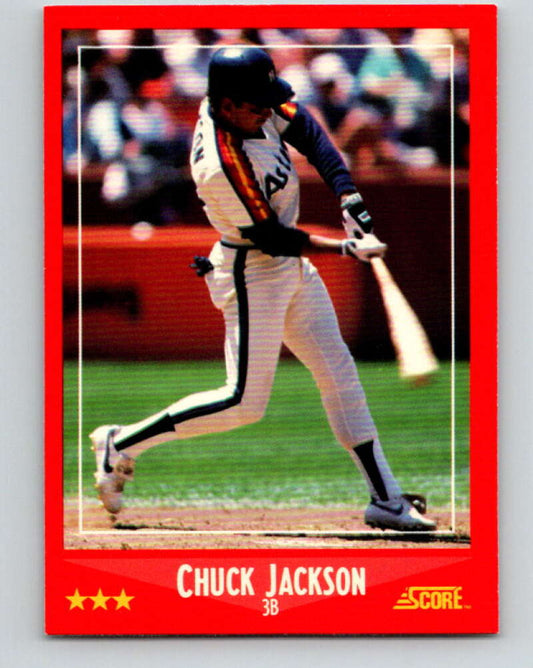 1988 Score #222 Chuck Jackson Mint RC Rookie Houston Astros  Image 1