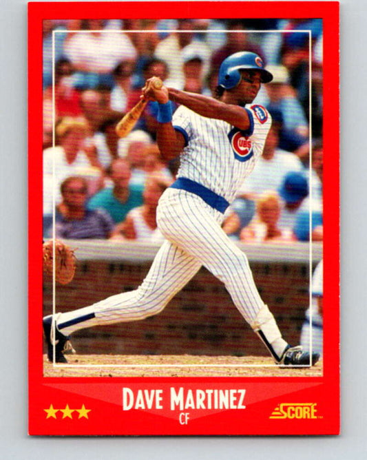 1988 Score #223 Dave Martinez Mint Chicago Cubs  Image 1