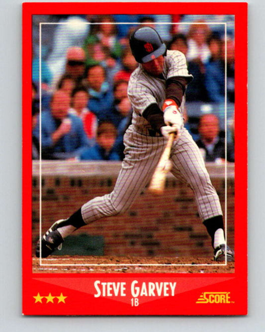 1988 Score #225 Steve Garvey Mint San Diego Padres  Image 1