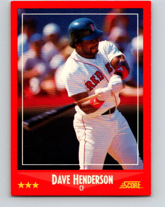 1988 Score #228 Dave Henderson Mint San Francisco Giants  Image 1