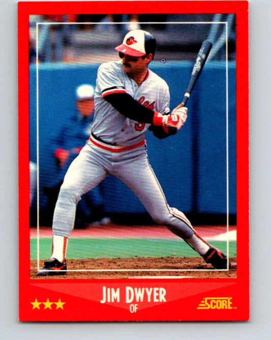 1988 Score #229 Jim Dwyer Mint Baltimore Orioles  Image 1