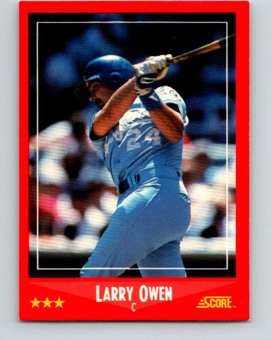 1988 Score #230 Larry Owen Mint Kansas City Royals  Image 1