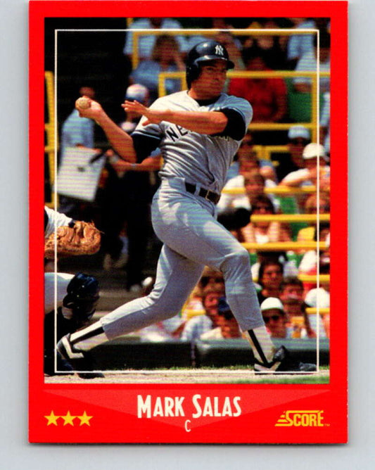 1988 Score #232 Mark Salas Mint New York Yankees  Image 1