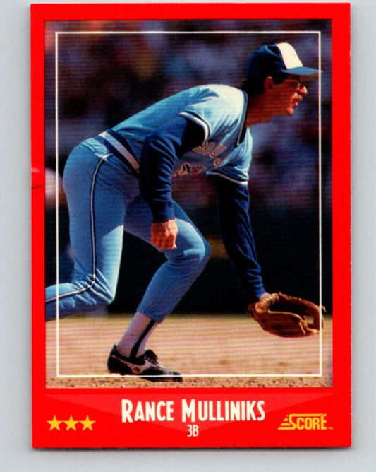 1988 Score #235 Rance Mulliniks Mint Toronto Blue Jays  Image 1