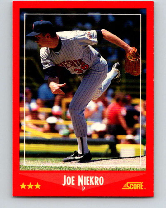 1988 Score #237 Joe Niekro Mint Minnesota Twins  Image 1