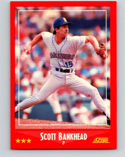 1988 Score #238 Scott Bankhead Mint Seattle Mariners  Image 1