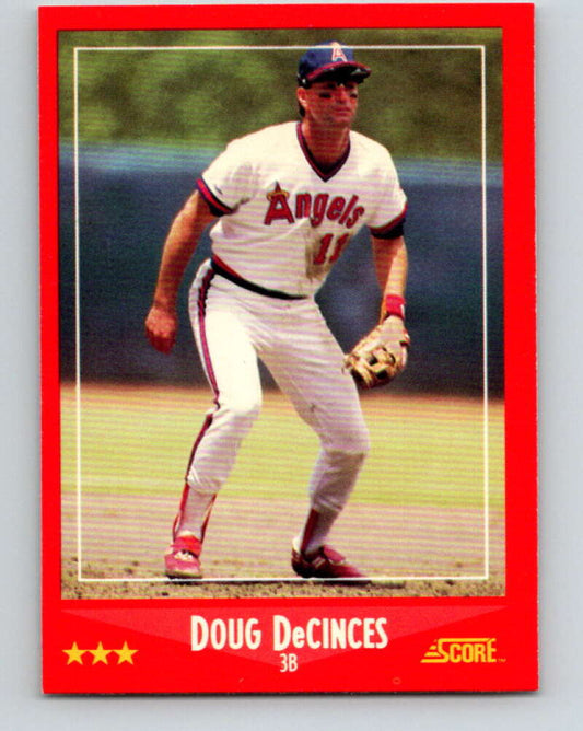 1988 Score #239 Doug DeCinces Mint California Angels  Image 1