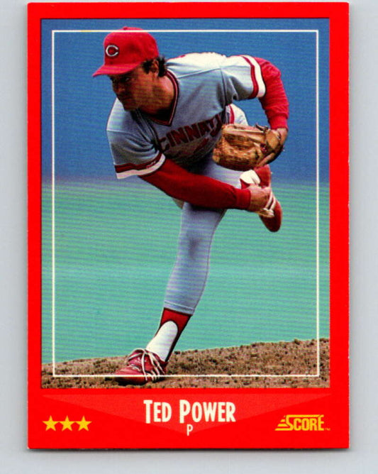 1988 Score #242 Ted Power Mint Cincinnati Reds  Image 1