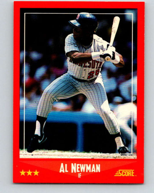 1988 Score #252 Al Newman Mint Minnesota Twins  Image 1