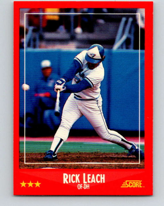 1988 Score #257 Rick Leach Mint Toronto Blue Jays  Image 1