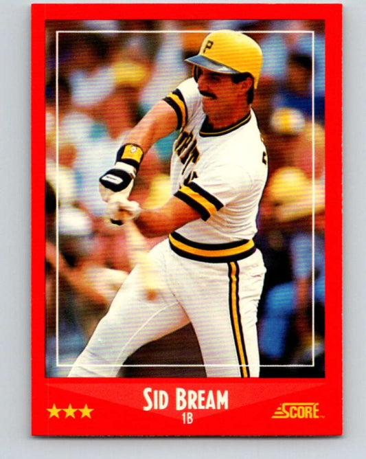 1988 Score #260 Sid Bream Mint Pittsburgh Pirates  Image 1