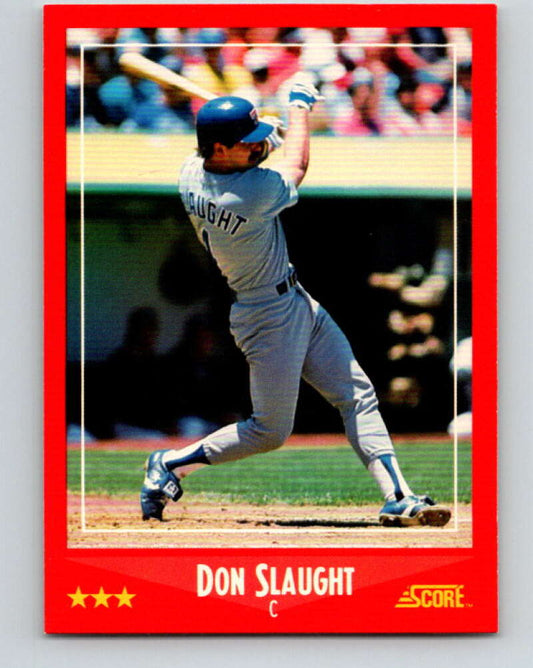 1988 Score #268 Don Slaught Mint Texas Rangers  Image 1