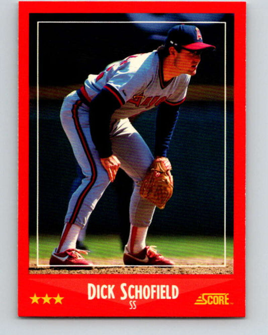 1988 Score #274 Dick Schofield Mint California Angels  Image 1