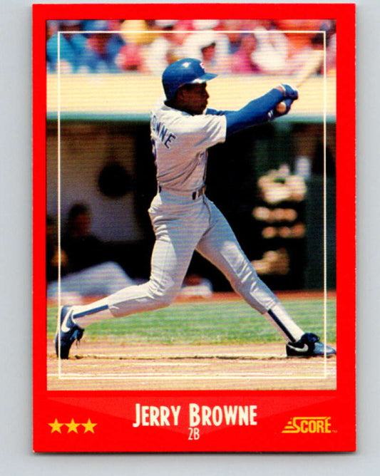 1988 Score #278 Jerry Browne Mint Texas Rangers  Image 1