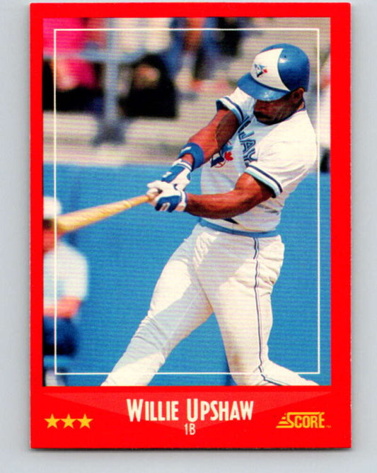 1988 Score #279 Willie Upshaw Mint Toronto Blue Jays  Image 1
