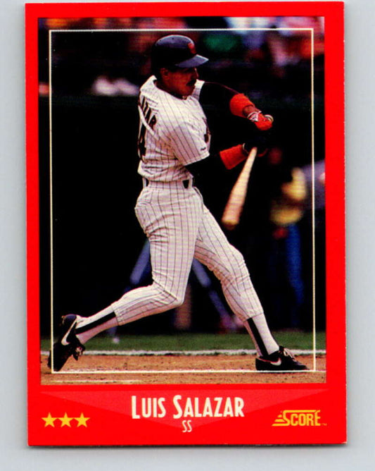 1988 Score #284 Luis Salazar Mint San Diego Padres  Image 1