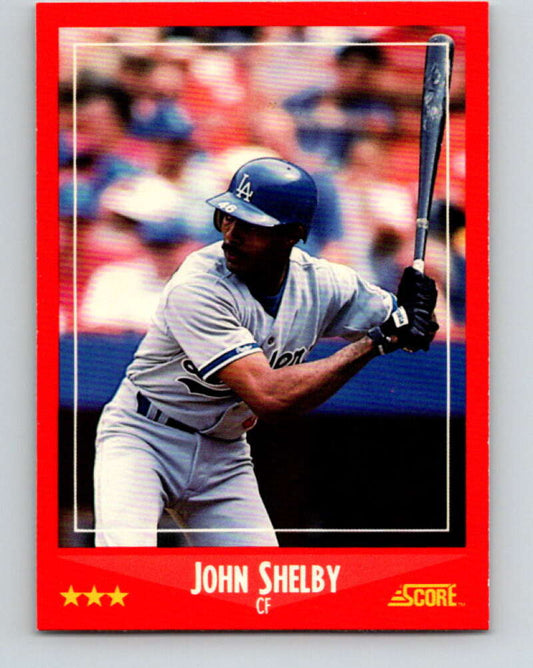 1988 Score #286 John Shelby Mint Los Angeles Dodgers  Image 1