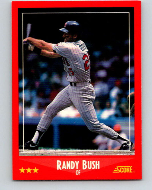 1988 Score #292 Randy Bush Mint Minnesota Twins  Image 1