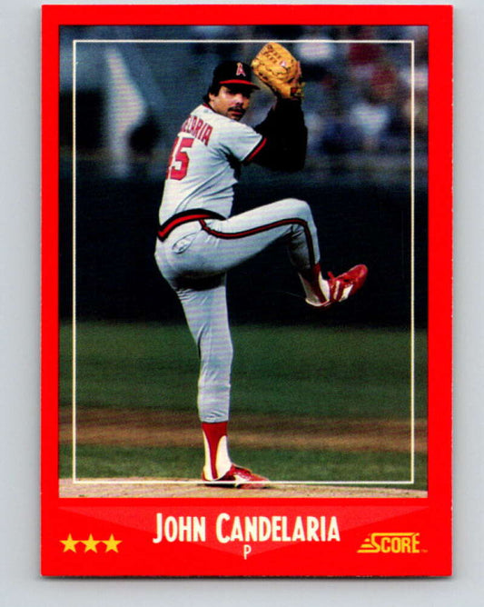 1988 Score #293 John Candelaria Mint California Angels  Image 1