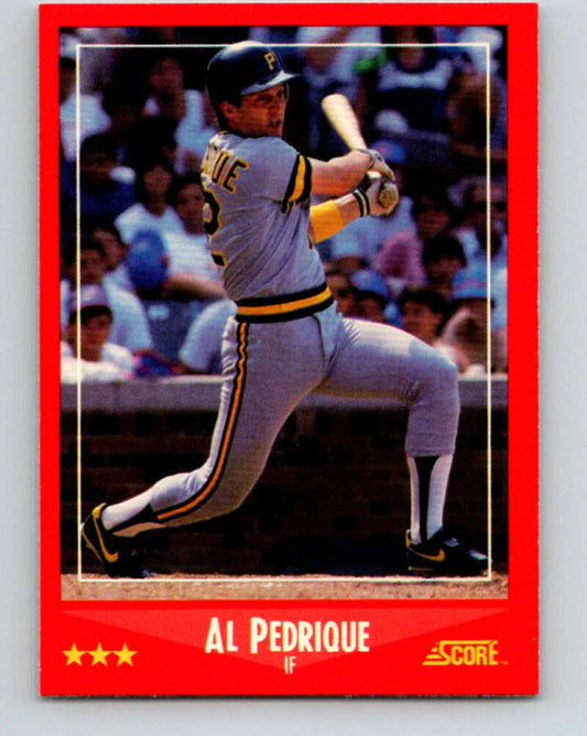 1988 Score #301 Al Pedrique Mint Pittsburgh Pirates  Image 1
