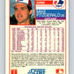 1988 Score #318 Mike Fitzgerald Mint Montreal Expos  Image 2