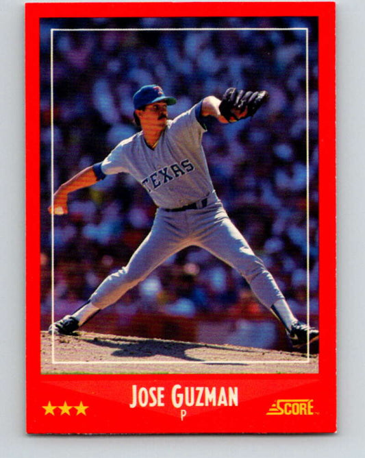 1988 Score #322 Jose Guzman Mint Texas Rangers  Image 1