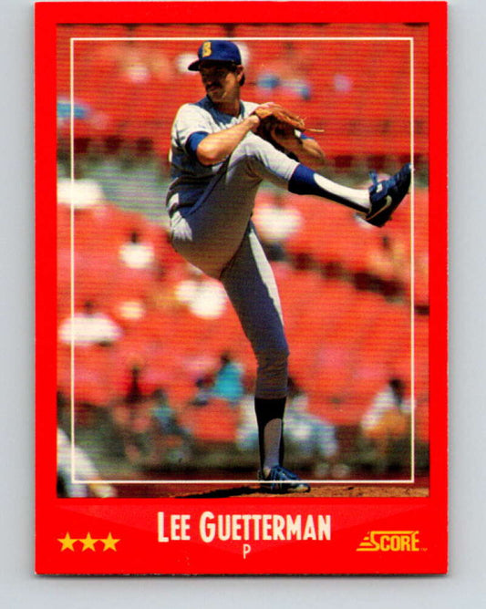 1988 Score #323 Lee Guetterman Mint Seattle Mariners  Image 1