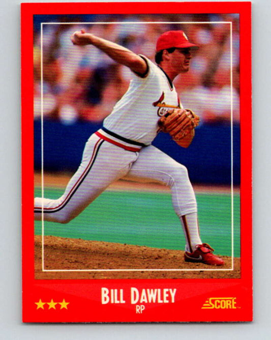 1988 Score #328 Bill Dawley Mint St. Louis Cardinals  Image 1