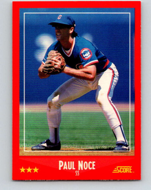 1988 Score #329 Paul Noce Mint RC Rookie Chicago Cubs  Image 1