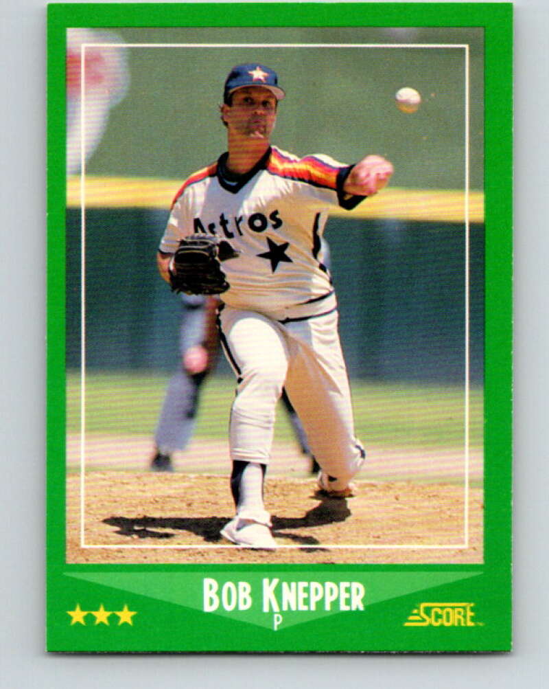 1988 Score #344 Bob Knepper Mint Houston Astros  Image 1