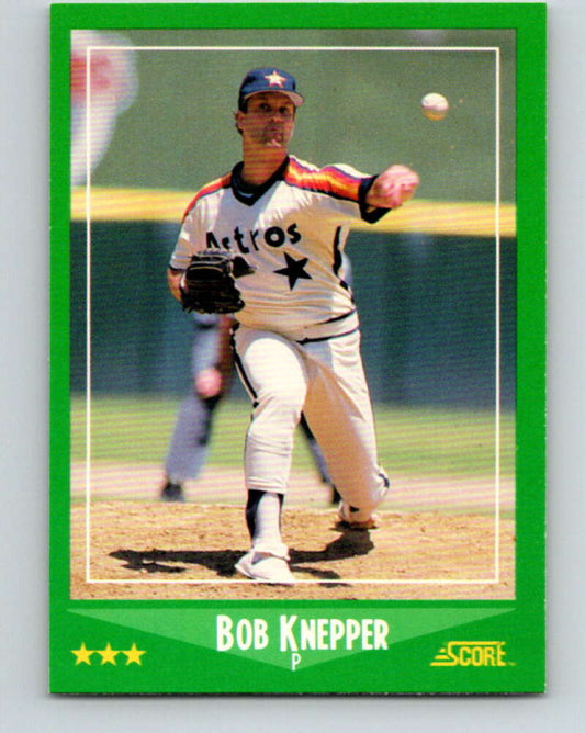 1988 Score #344 Bob Knepper Mint Houston Astros  Image 1
