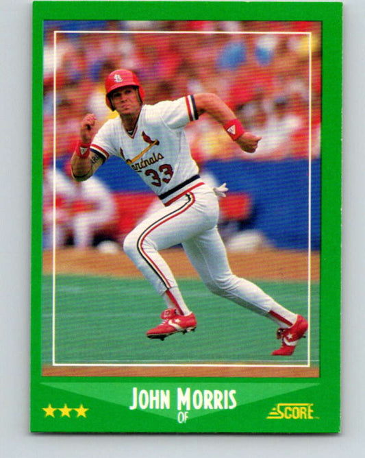 1988 Score #346 John Morris Mint St. Louis Cardinals  Image 1