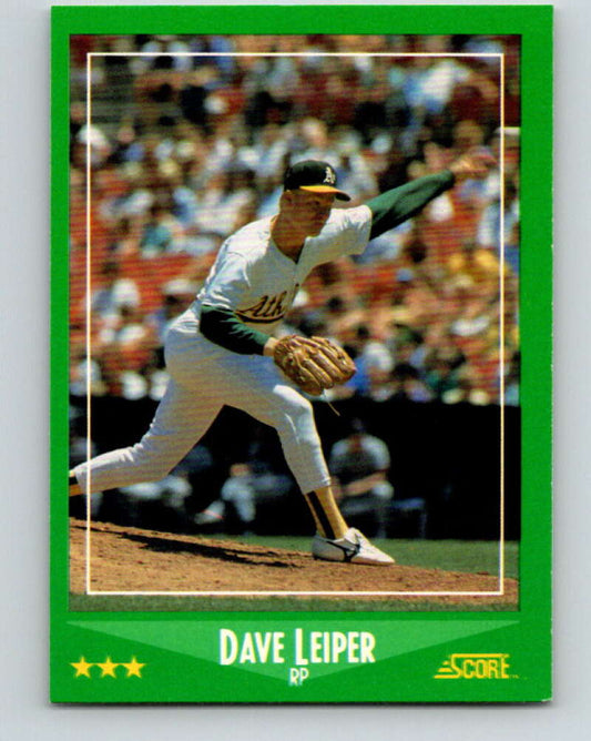 1988 Score #348 Dave Leiper Mint San Diego Padres  Image 1