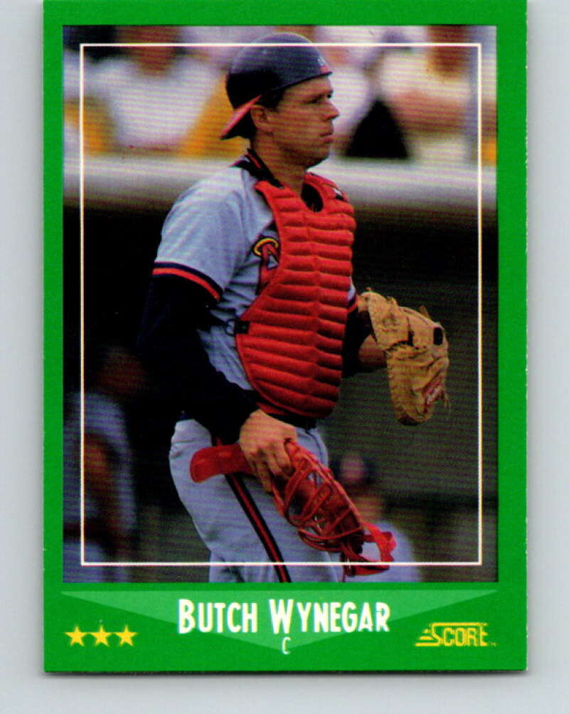 1988 Score #355 Butch Wynegar Mint California Angels  Image 1