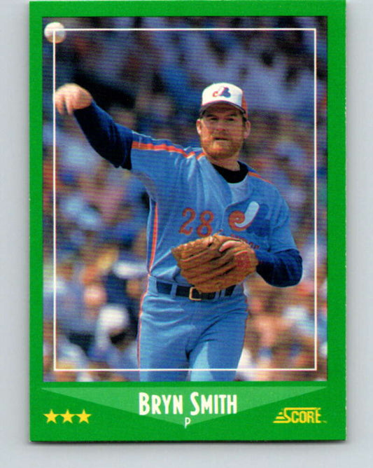 1988 Score #356 Bryn Smith Mint Montreal Expos  Image 1