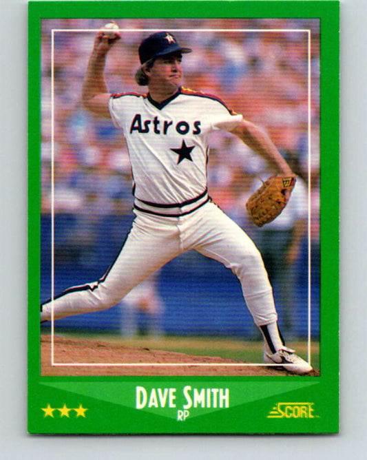 1988 Score #365 Dave Smith Mint Houston Astros  Image 1