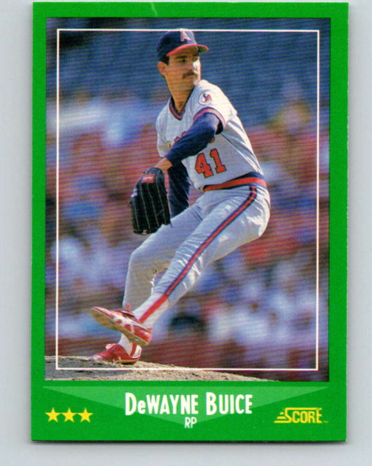 1988 Score #376 De Wayne Buice Mint RC Rookie California Angels  Image 1