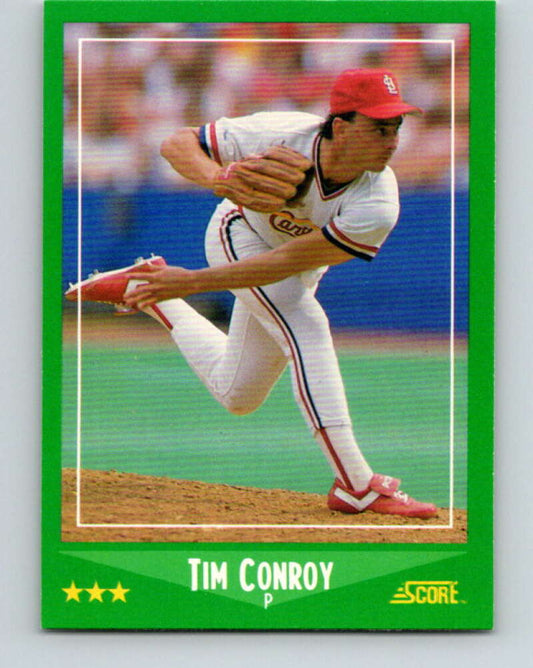 1988 Score #384 Tim Conroy Mint St. Louis Cardinals  Image 1