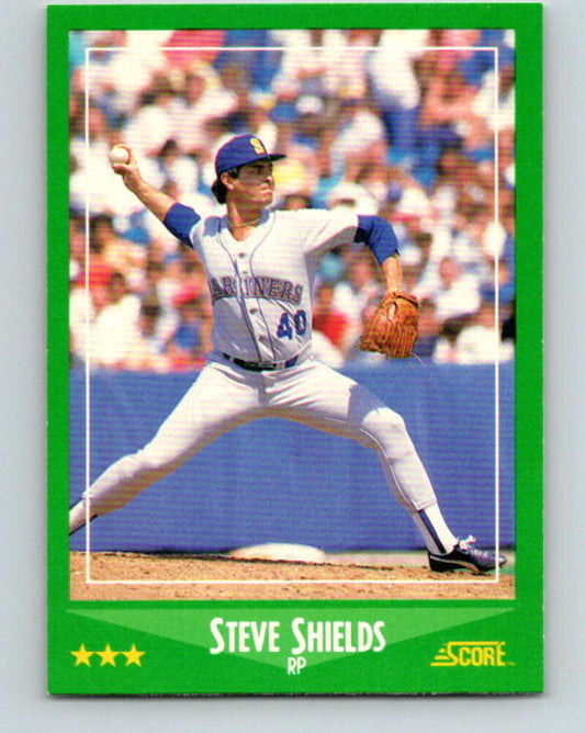 1988 Score #396 Steve Shields Mint Seattle Mariners  Image 1