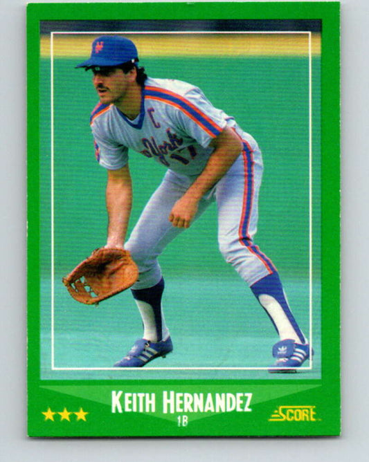 1988 Score #400 Keith Hernandez Mint New York Mets  Image 1