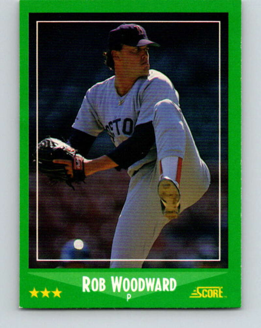 1988 Score #403 Rob Woodward Mint Boston Red Sox  Image 1