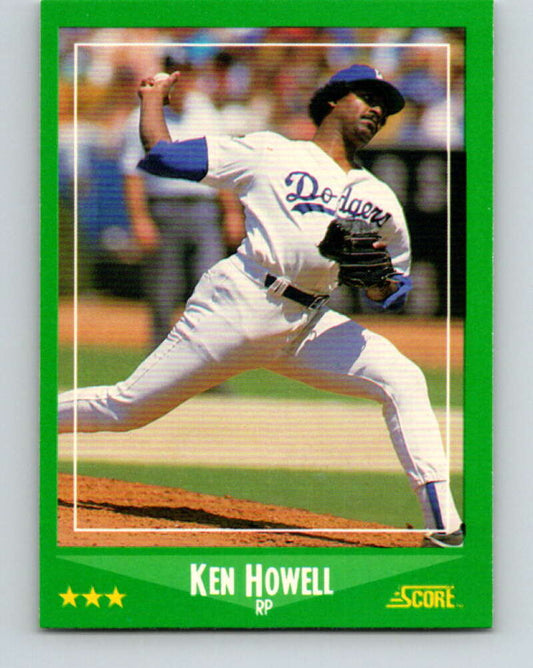 1988 Score #406 Ken Howell Mint Los Angeles Dodgers  Image 1