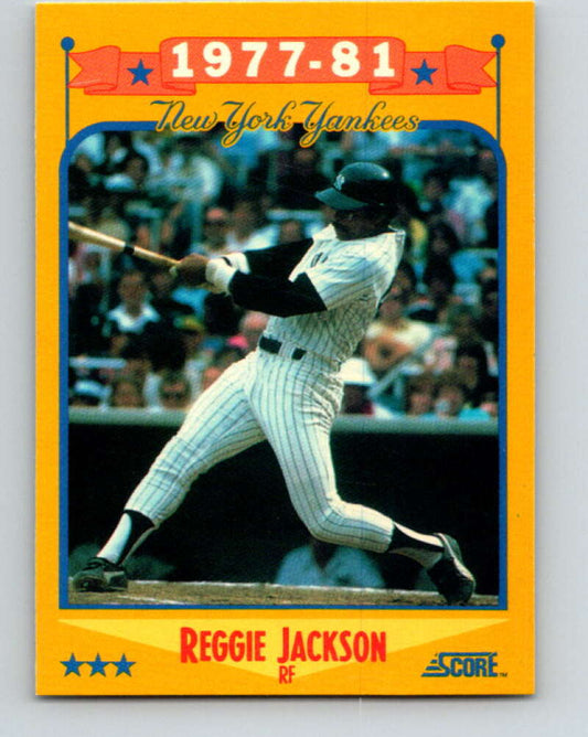 1988 Score #502 Reggie Jackson Special Yankees Mint New York Yankees  Image 1