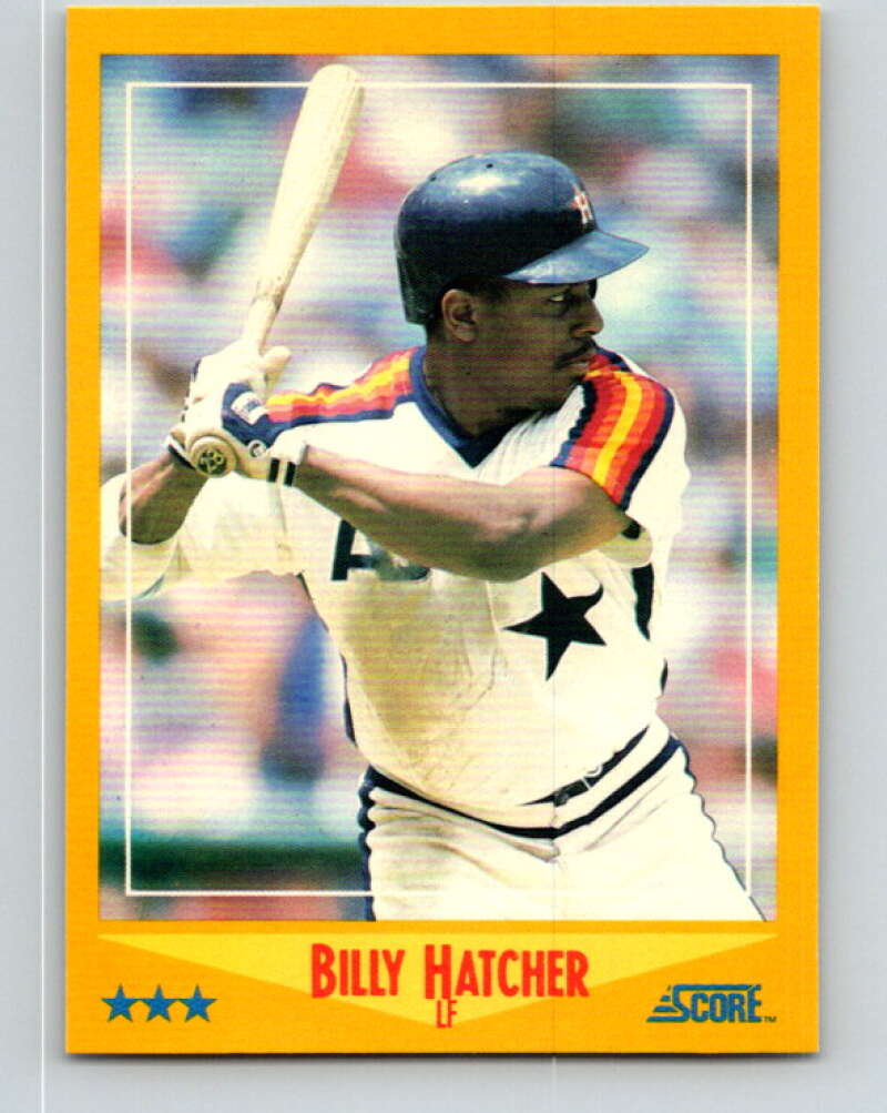 1988 Score #505 Billy Hatcher Mint Houston Astros – Hockey Card World Inc